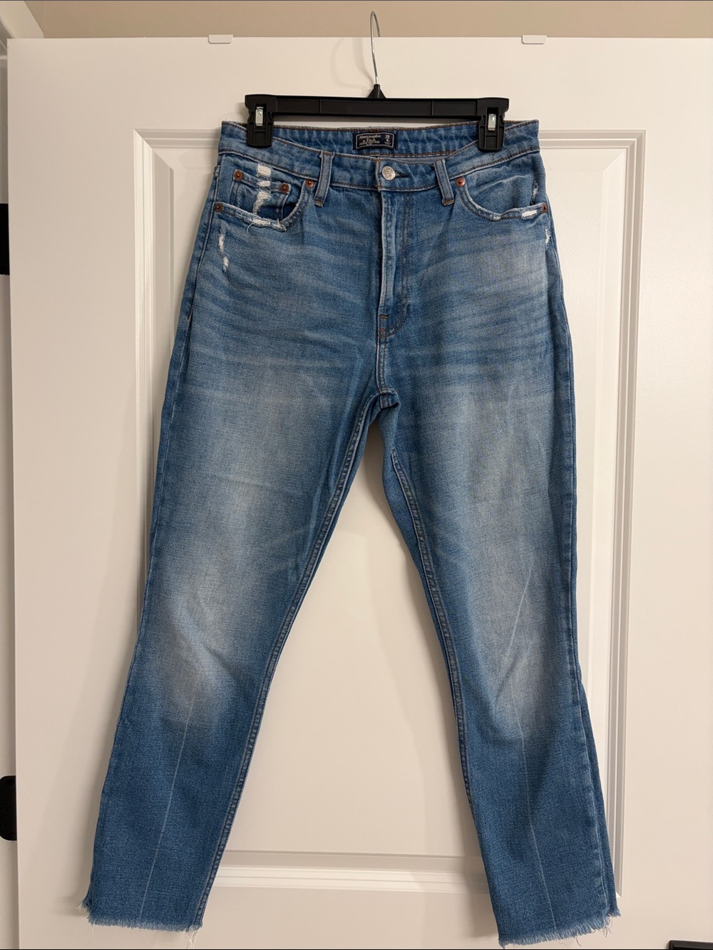 Abercrombie & Fitch Straight Leg Blue Jeans